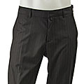 DKNY Men's Black Stripe Flat Front Pants