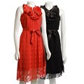 Kische Women's Pleated Neck Lace Dress