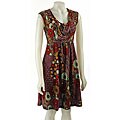 Eva Franco Women's Printed Cowl Neck Dress