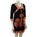 Eva Franco Women's Navy/ Orange Chandelier Dress