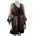 Chaudry Women's Beaded Trim Printed Dress