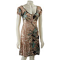 Chaudry Women's Sequined Beige Dress