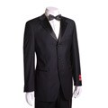 Mantoni Men's Non-pleated Wool Tuxedo