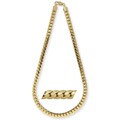 14k Gold Overlay 36-inch Tight Cuban Link Necklace