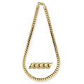 14k Gold Overlay 42-inch Tight Cuban Link Necklace