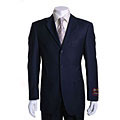 Mantoni Red Labeled Men's Navy 3-button Wool Suit