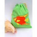 Maya Angel Fish Embroidered Bikini Bag (Belize)