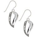 Sterling Silver Leaf Drop Earrings