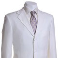 Mantoni Men's White 3-button Wool Suit