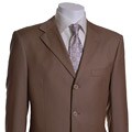 Mantoni Red Labeled Men's Wool 3-button Chestnut Suit