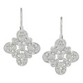 14-Kt White Gold 1/4-ct Diamond Pave Earrings