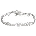 Sterling Silver and CZ 7-inch Bracelet