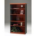 Aberdeen 5-shelf Cherry and Graphite Bookcase