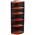 Aberdeen Cherry/ Graphite Quarter-round Bookcase