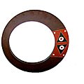 Handmade Adinkra Round Mirror (Ghana)