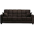 Cara Black Microfiber Futon Sofa Bed