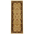 Hand-knotted Nayak Hand-spun Wool Rug (2'6 x 10')