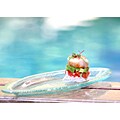 Fusion Mixtos Oval Glass Plate (Case of 6)