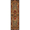 Handmade Classical Empire Wool Rug (2'3 x 8')