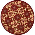 Hand-hooked Sonote Wool Rug (7'9 x 9'9)