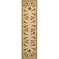 Hand-hooked Giraffe Wool Rug (2'6 x 12')
