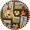 Hand-hooked Vineyard Wool Rug (5'6 Round)