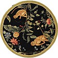 Hand-hooked Monkey Wool Rug (3' Round)