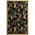 Hand-hooked Monkey Wool Rug (3'9 x 5'9)