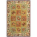Hand-hooked Primavera Wool Rug (5'3 x 8'3)