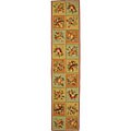 Hand-hooked Primavera Wool Rug (2'6 x 12')