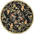 Hand-hooked Monkey Wool Rug (8' Round)