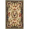 Hand-hooked Rooster Garden Wool Rug (2'6 x 4')