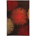 Handmade Soho Brown Burst New Zealand Wool Rug (5' x 8')