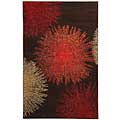 Handmade Soho Brown Burst New Zealand Wool Rug (3'6 x 5'6)