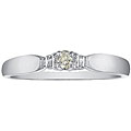10k White Gold Diamond Promise Ring ( I/J, I2 )