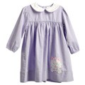 Petit Ami Toddler Girl's Dress with Dog Embroidery
