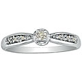 10k White Gold Diamond Accent Promise Ring ( I/J, I2 )