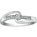 10k White Gold Diamond Promise Ring ( I/J, I2 )
