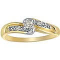 10k Yellow Gold Diamond Promise Ring ( I/J, I2 )