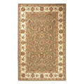 Hand-tufted Traditions Sage/ Ivory Wool & Silk Rug (4' x 6')