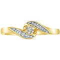 10k Yellow Gold Diamond Promise Ring ( I/J, I2 )