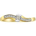 10k Yellow Gold Diamond Promise Ring ( I/J, I2 )