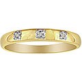 10k Yellow Gold Diamond Promise Ring (I-J, I2)