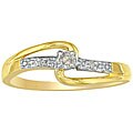 10k Yellow Gold Diamond Promise Ring (I/J, I2)