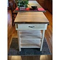 Kitchen Cart with Butcher Block Top
