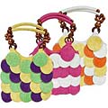 Je Veux Crocadile Print Multi-circle Handbag