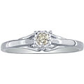 10k White Gold Diamond Promise Ring (K,I2)