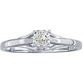 10k White Gold Diamond Promise Ring (K,I1)