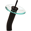 Glass Waterfall Vessel Oil Rub Bronze Faucet