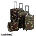 Rockland Deluxe 4-piece Camouflage Luggage Set